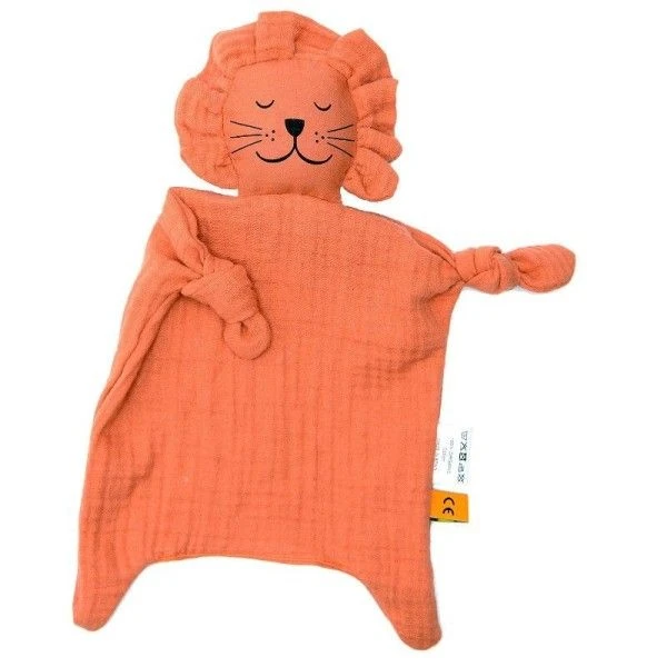Doudou Plat à Nœuds Coton Bio Lion APunt Barcelona®- Doudou Bébé Bio 1 Doudou Plat à Nœuds Coton Bio Lion APunt Barcelona®- Doudou Bébé Bio