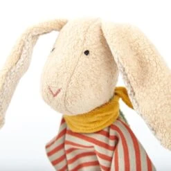 Doudou Plat à Nœuds Lapin Bio Serie Green Sigikid® 28 Cm - Doudou Plat Coton Naturel -Jouets De Confort En Peluche Boutique doudou plat a noeuds lapin bio green sigikid coton naturel 3