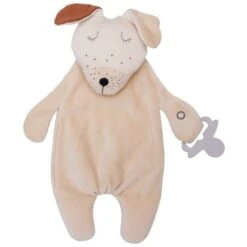 Doudou Plat Attache Sucette Chien Beige Wooly Organic® Coton Bio 35 Cm - Doudou Bio GOTS -Jouets De Confort En Peluche Boutique doudou plat attache sucette chien beige wooly organic coton bio 35 cm doudou bio gots 2