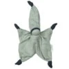 Doudou Plat Bébé Hoppa® LutinSisco Mousseline Vert D'eau 24cm Coton Bio GOTS - Doudou Bébé