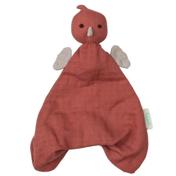 Doudou Plat Bébé Hoppa® Poussin Pico Mousseline Rose Cerise 24cm Coton Bio GOTS - Doudou Bébé 1 Doudou Plat Bébé Hoppa® Poussin Pico Mousseline Rose Cerise 24cm Coton Bio GOTS - Doudou Bébé