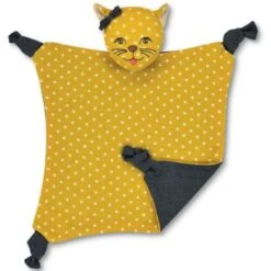 Doudou Plat Bio Rita Le Guépard Ocre 30 Cm Apple Park™ -Jouets Bio Apple Park™