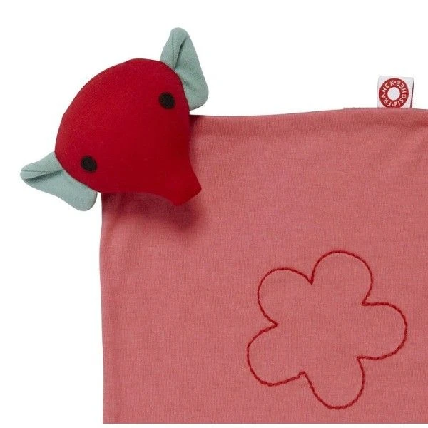 Doudou Plat Carré Franck & Fischer Eléphant Rose Mimi - Doudou Coton Bio Gots 2 Doudou Plat Carré Franck & Fischer Eléphant Rose Mimi - Doudou Coton Bio Gots – Image 2