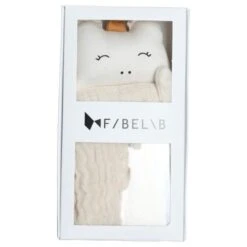 Doudou Plat Carré Licorne Blanche & MielFabelab® Coton Bio GOTS- Doudou Bio Scandinave -Jouets De Confort En Peluche Boutique doudou plat carre licorne blanche miel fabelab coton bio gots doudou bio scandinave 2