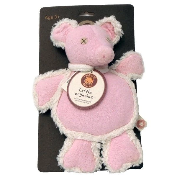 Doudou Plat Charlie Bears Cochon Pina - Doudou Coton Bio Oeko Tex 1 Doudou Plat Charlie Bears Cochon Pina - Doudou Coton Bio Oeko Tex