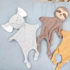 Doudou Plat éponge De Coton Bio Eléphant Estelle 35cm Albetta® - Doudou Rondelets -Jouets De Confort En Peluche Boutique doudou plat eponge de coton bio elephant estelle 35cm albetta doudou rondelets 2