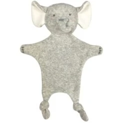 Doudou Plat éponge De Coton Bio Eléphant Estelle 35cm Albetta® - Doudou Rondelets