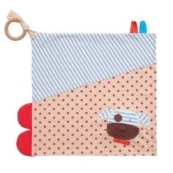 Doudou Plat Lange 'Blankie' Organic Farm Buddies™ Chien Boxer - Doudou Bio