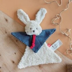 Doudou Plat Lapin 22 Cm Maïlou Tradition® Coton Bio - Doudou Bio Fait En France -Jouets De Confort En Peluche Boutique doudou plat lapin 22 cm mailou tradition coton bio doudou bio fait en france 2