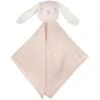 Doudou Plat Lapin Rose Lange Mousseline De Coton Bio Albetta® 35cm - Doudou Lange