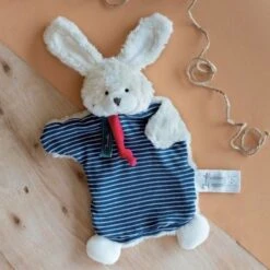 Doudou Plat Marionnette Lapin 25 Cm Maïlou Tradition® Coton Bio - Doudou Bio Français -Jouets De Confort En Peluche Boutique doudou plat marionnette lapin 25 cm mailou tradition coton bio doudou bio francais 2