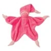 Doudou Plat Mouchoir & Nœuds Coton éponge Bio Sisco Peppa® Rose & Fuschia 24cm - Doudou Bio