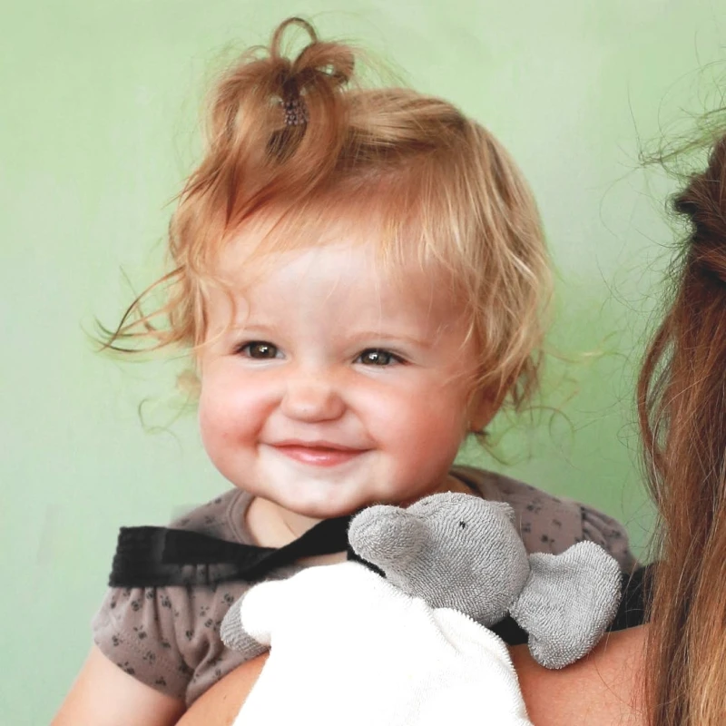 Doudou Plat Nanchen® Natur Eléphant Coton Bio Eponge (Kba) Gris Ecru 23cm - Jouets Bio 2 Doudou Plat Nanchen® Natur Eléphant Coton Bio Eponge (Kba) Gris Ecru 23cm - Jouets Bio – Image 2