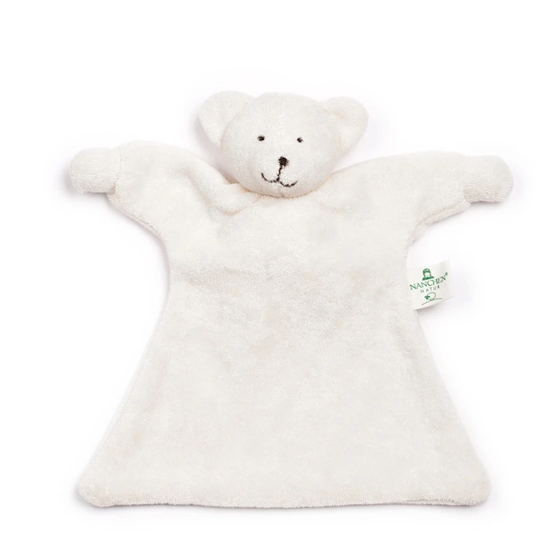 Doudou Plat Nanchen® Natur Ourson Coton Bio Eponge (Kba)Écru 23 Cm- Doudou Bio 1 Doudou Plat Nanchen® Natur Ourson Coton Bio Eponge (Kba)Écru 23 Cm- Doudou Bio