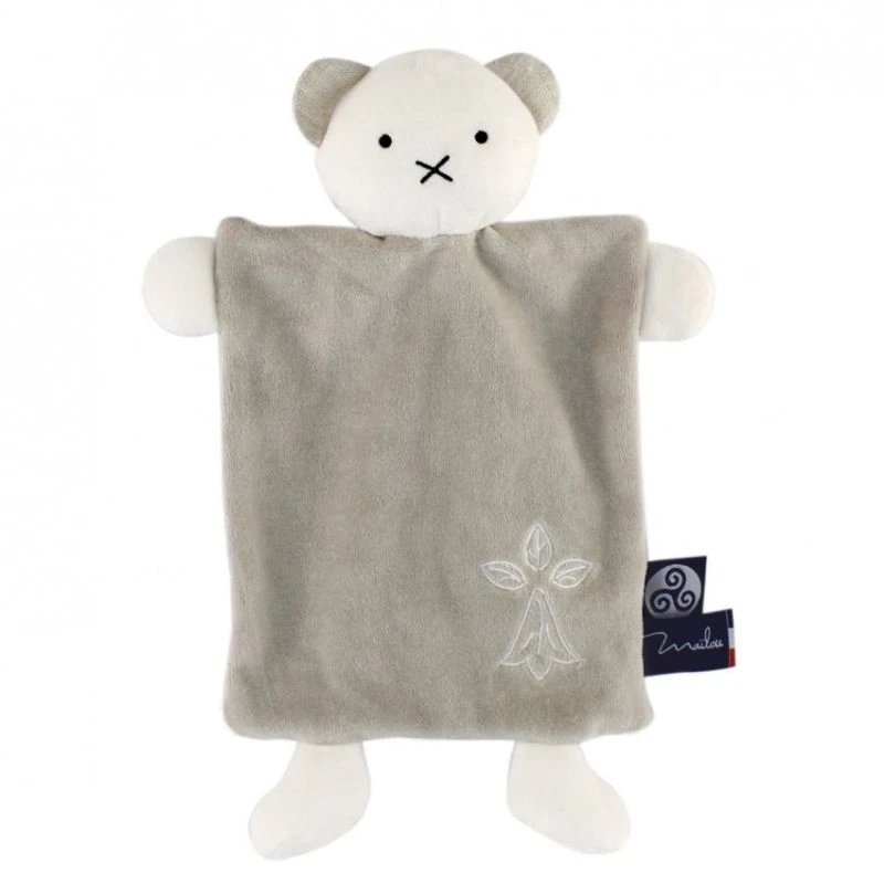 Doudou Plat Ours 30 Cm Avec Doudou Terres De Légendes Maïlou Tradition® Coton Bio - Doudou Bio Fait En France 1 Doudou Plat Ours 30 Cm Avec Doudou Terres De Légendes Maïlou Tradition® Coton Bio - Doudou Bio Fait En France