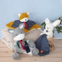 Doudou Plat & Pantin Lapin Peluche Maïlou Tradition® Coton Bio - Doudou Bio Français -Jouets De Confort En Peluche Boutique doudou plat pantin lapin peluche mailou tradition coton bio doudou bio francais 4