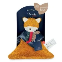 Doudou Plat Renard 22 Cm Maïlou Tradition® Coton Bio - Doudou Bio Fait En France -Jouets De Confort En Peluche Boutique doudou plat renard 22 cm mailou tradition coton bio doudou bio fait en france 2