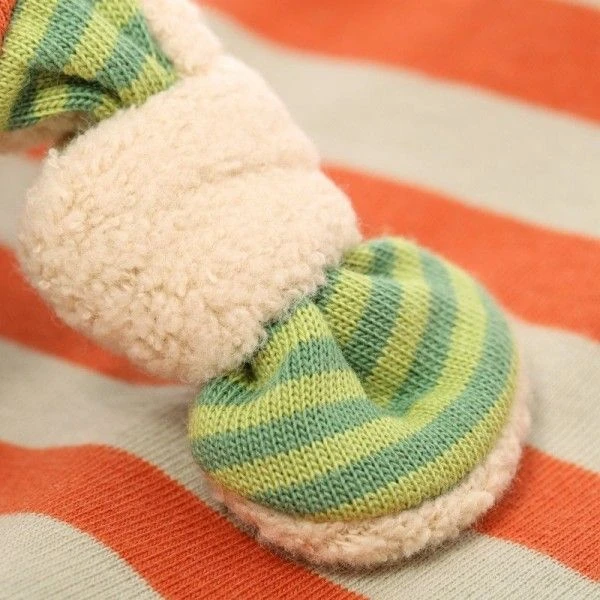 Doudou Plat Sigikid® Lapin Bio Green Rayé 30 Cm - Doudou Bio 5 Doudou Plat Sigikid® Lapin Bio Green Rayé 30 Cm - Doudou Bio – Image 5