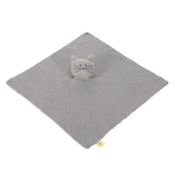LÄSSIG Doudou Plat Tricoté Little Chums Chat Lässig® 28cm Coton Bio Gots - Doudous Et Hochets Bio 3 LÄSSIG Doudou Plat Tricoté Little Chums Chat Lässig® 28cm Coton Bio Gots - Doudous Et Hochets Bio – Image 3