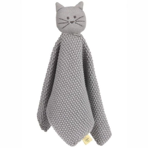LÄSSIG Doudou Plat Tricoté Little Chums Chat Lässig® 28cm Coton Bio Gots - Doudous Et Hochets Bio 1 LÄSSIG Doudou Plat Tricoté Little Chums Chat Lässig® 28cm Coton Bio Gots - Doudous Et Hochets Bio
