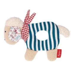 Doudou Sigikid Hochet Mouton - Doudou Coton Bio Kba