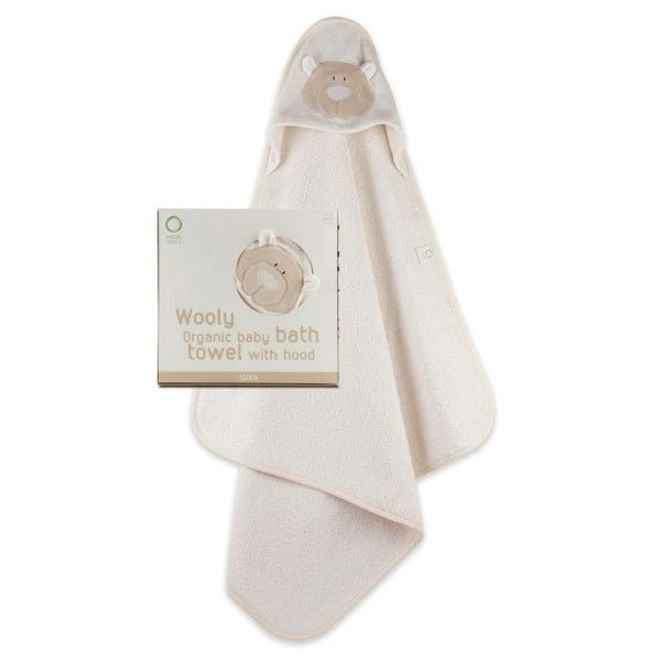 Drap De Bain Bébé Bio Cape Avec Capuche Ourson Wooly Organic® Coton Bio - Serviette Bio GOTS 2 Drap De Bain Bébé Bio Cape Avec Capuche Ourson Wooly Organic® Coton Bio - Serviette Bio GOTS – Image 2