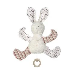 Efie Doudou Musical Coton Organic Bio Lapin 23 Cm - Doudou Bio Naturel Efie