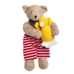 Jouets De Confort En Peluche Boutique -Jouets De Confort En Peluche Boutique grand doudou peluche ours brun 32cm nanchen natur coton laine bio jouet bio 1