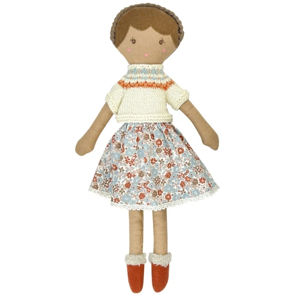 Grande Poupée Lin Robe De Mousseline Audrey 40 Cm Coton Bio Albetta® - Poupée Tissu Bio 1 Grande Poupée Lin Robe De Mousseline Audrey 40 Cm Coton Bio Albetta® - Poupée Tissu Bio