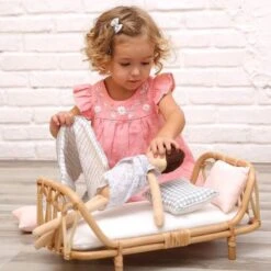 Grande Poupée Lin Robe De Mousseline Becky 40 Cm Coton Bio Albetta® - Poupée Tissu Bio -Jouets De Confort En Peluche Boutique grande poupee lin robe de mousseline becky coton bio albetta poupee tissu bio 3