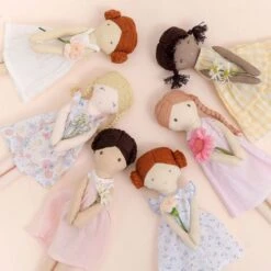 Grande Poupée Lin Robe De Mousseline Becky 40 Cm Coton Bio Albetta® - Poupée Tissu Bio -Jouets De Confort En Peluche Boutique grande poupee lin robe de mousseline becky coton bio albetta poupee tissu bio 4