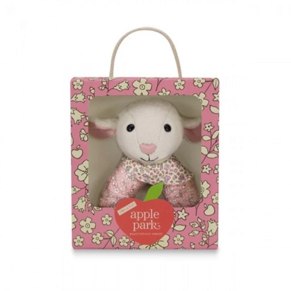 Hochet Anneau Fleurie Agneau Apple Park™ Coton Bio - Jouets Bio 2 Hochet Anneau Fleurie Agneau Apple Park™ Coton Bio - Jouets Bio – Image 2