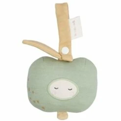 Hochet Fabelab® Pomme Verte 12cm à Clipser Coton Bio GOTS - Hochets Bio Scandinave