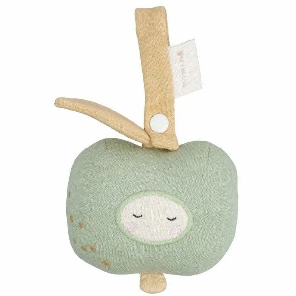 Hochet Fabelab® Pomme Verte 12cm à Clipser Coton Bio GOTS - Hochets Bio Scandinave 1 Hochet Fabelab® Pomme Verte 12cm à Clipser Coton Bio GOTS - Hochets Bio Scandinave