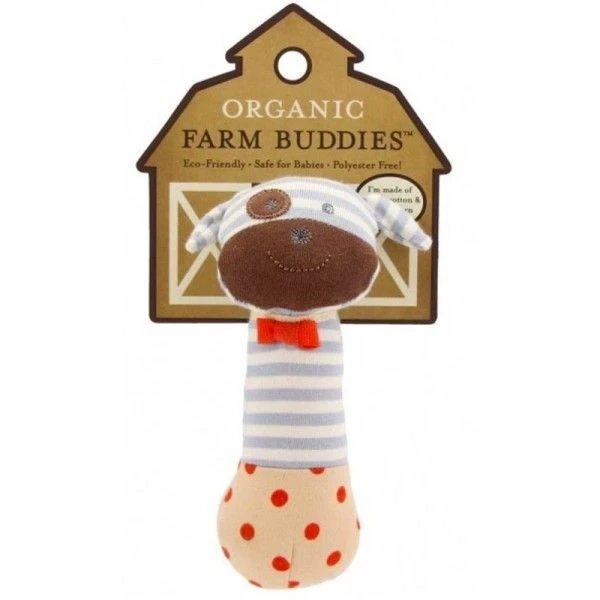 Hochet Squeaker Organic Farm Buddies™ Chien Boxer - Jouets Bio Apple Park™ 2 Hochet Squeaker Organic Farm Buddies™ Chien Boxer - Jouets Bio Apple Park™ – Image 2