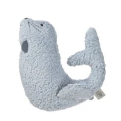 LÄSSIG Hochet Peluche Avec Grelot Phoque Lässig® 16cm Coton Bio Lässig® - Hochets Bio -Jouets De Confort En Peluche Boutique hochet tricote avec grelot more magic phoque laessig 16cm coton bio laessig doudous et hochets bio 2