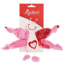 Jouet Doudou Hochet Sigikid® Papillon Rose Coton 17cm - Jouet Hochet écologiques -Jouets De Confort En Peluche Boutique jouet doudou hochet sigikid papillon rose coton 17cm jouet hochet ecologiques 3
