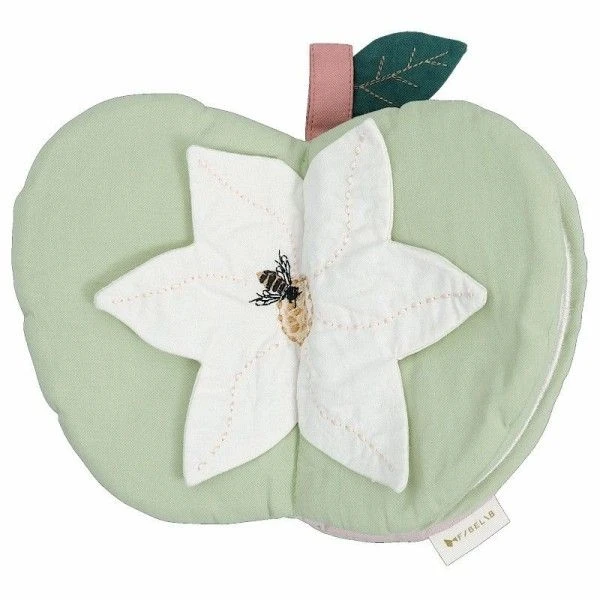 Livre Bébé En Tissu Pomme Verte Fabelab® Coton Bio GOTS- Jouet Bio Scandinave 4 Livre Bébé En Tissu Pomme Verte Fabelab® Coton Bio GOTS- Jouet Bio Scandinave – Image 4
