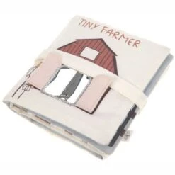 LÄSSIG Livre D'éveil En Tissus Tiny Farmer Lässig® Coton Bio Gots - Doudous Et Hochets Bio