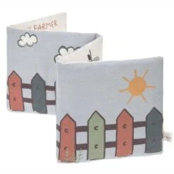LÄSSIG Livre D'éveil En Tissus Tiny Farmer Lässig® Coton Bio Gots - Doudous Et Hochets Bio -Jouets De Confort En Peluche Boutique livre d eveil en tissus tiny farmer laessig coton bio gots doudous et hochets bio 7