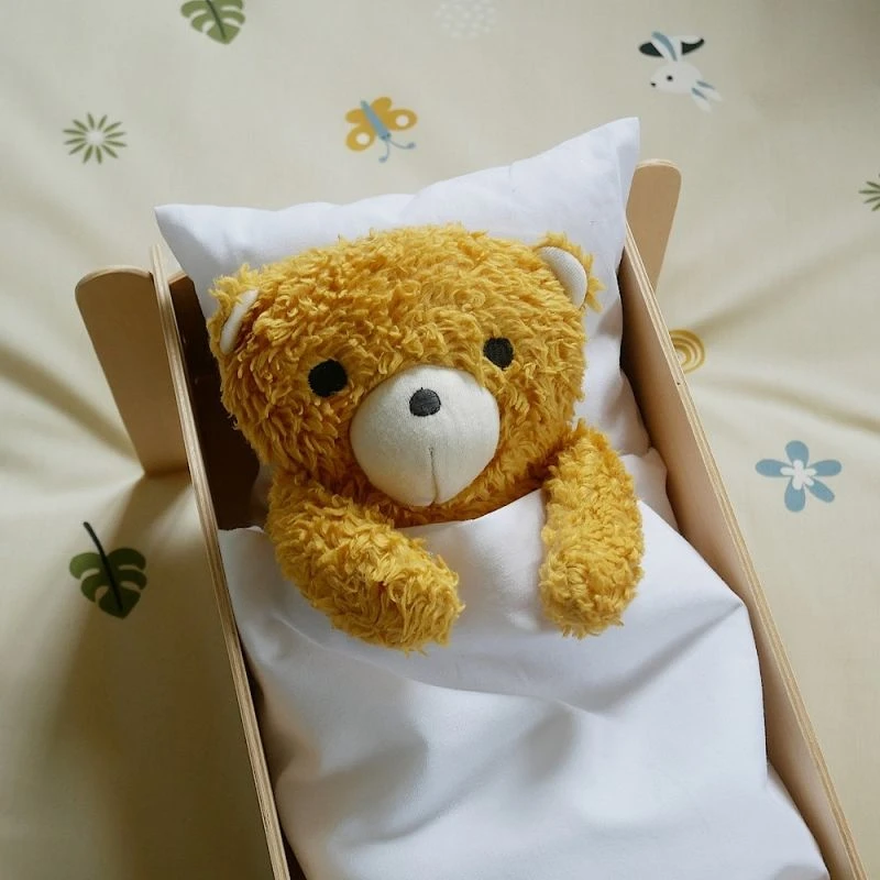 Ours En Peluche Bimle Moutarde 22cm Coton Bio Franck & Fischer® - Peluche Coton Bio 3 Ours En Peluche Bimle Moutarde 22cm Coton Bio Franck & Fischer® - Peluche Coton Bio – Image 3