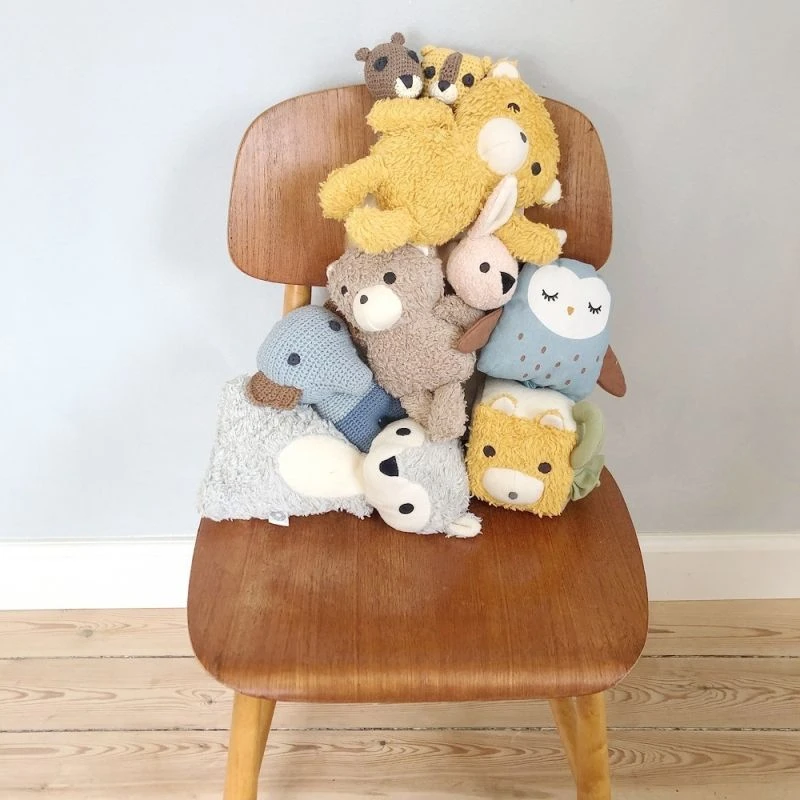 Ours En Peluche Bimle Moutarde 22cm Coton Bio Franck & Fischer® - Peluche Coton Bio 5 Ours En Peluche Bimle Moutarde 22cm Coton Bio Franck & Fischer® - Peluche Coton Bio – Image 5