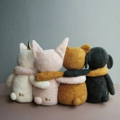 Peluche Big Buddy Ours Ocre Fabelab® 54cm Coton Bio GOTS -Ours Peluche Bio Tissu -Jouets De Confort En Peluche Boutique peluche big buddy ours ocre fabelab 54cm coton bio gots poupee bio scandinave 4