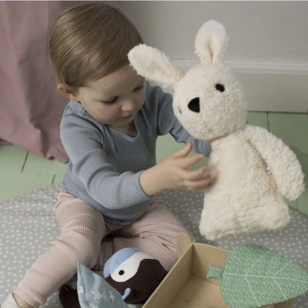Peluche Bio Lapin Carla Écru 28cm Coton Bio Franck & Fischer - Peluche Coton Bio 2 Peluche Bio Lapin Carla Écru 28cm Coton Bio Franck & Fischer - Peluche Coton Bio – Image 2