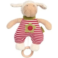 Peluche Boîte à Musique Sigikid® Mouton Écolo 25 Cm Coton Bio - Peluche Musicale Bio