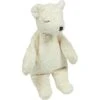 Peluche Bouillotte Ours Polaire Endormi Coton Bio 30 Cm Senger® - Doudou Bio Naturel Senger