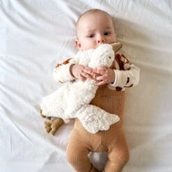 Peluche Bouillotte Sèche Oie Blanche Coton Bio 47 Cm Senger® - Peluche Bio Naturel Senger -Jouets De Confort En Peluche Boutique peluche bouillotte seche oie blanche coton bio 47 cm senger peluche bio naturel senger 2