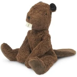 Peluche Castor Coton Bio 32 Cm Senger® - Peluche Animaux Bio