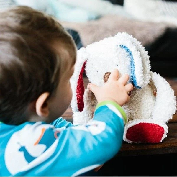 Peluche Chien Bandana Vichy Coton Bio 36cm Efie® - Peluche Chien Bio 2 Peluche Chien Bandana Vichy Coton Bio 36cm Efie® - Peluche Chien Bio – Image 2