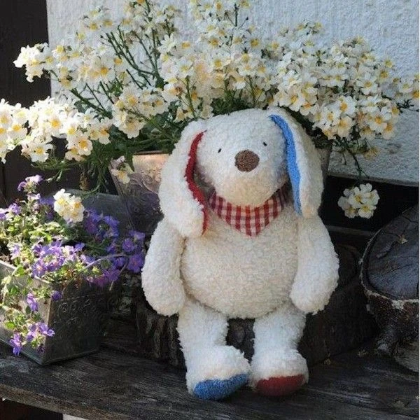 Peluche Chien Bandana Vichy Coton Bio 36cm Efie® - Peluche Chien Bio 3 Peluche Chien Bandana Vichy Coton Bio 36cm Efie® - Peluche Chien Bio – Image 3